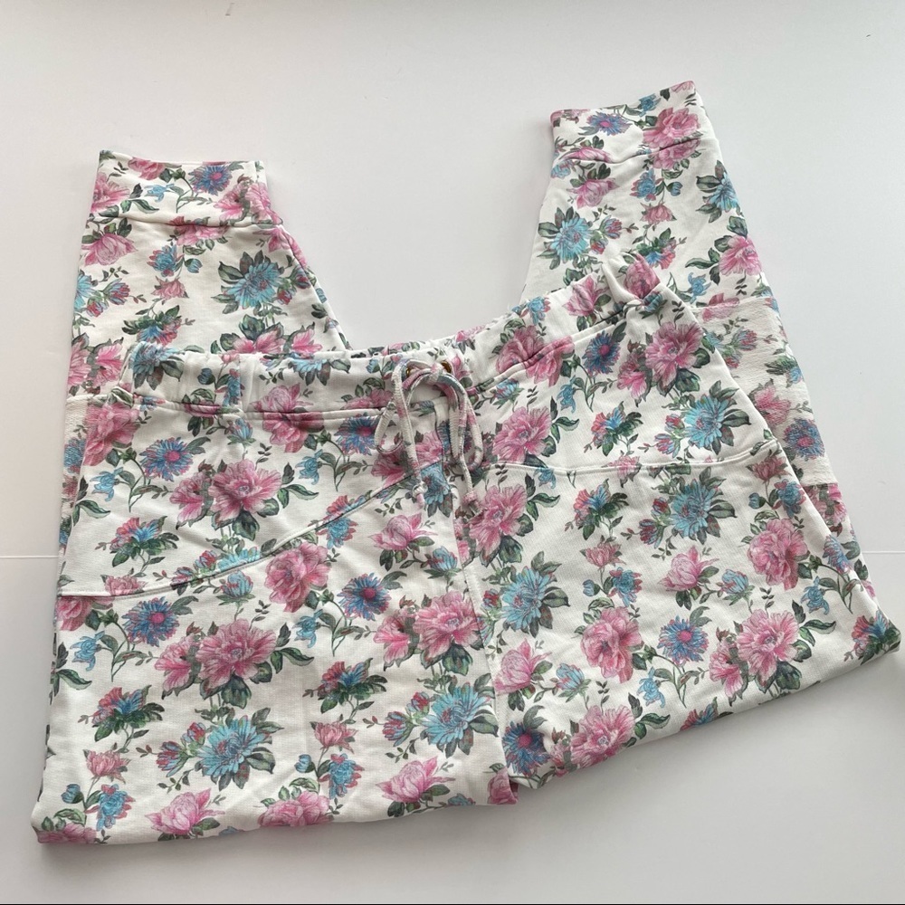 Loveshackfancy Floral Etty Pants Joggers Granny Sea Orchid large l - Picture 9 of 9